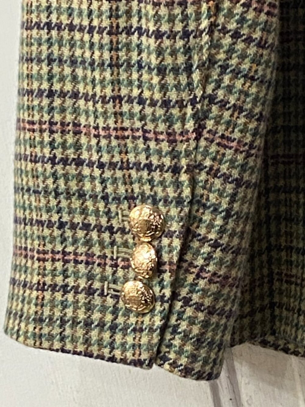 NWT Talbots Sz 14W Womens Wool Blend Jacket Button Front Pockets 2 Pockets Check - Picture 7 of 13
